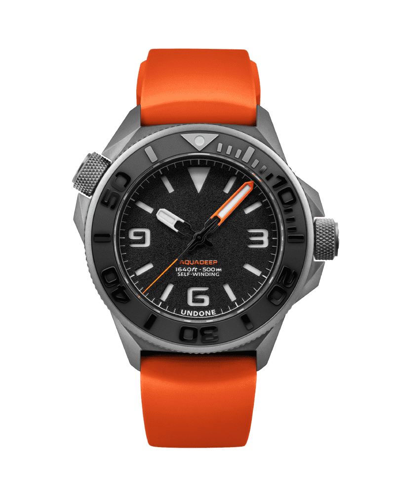 Undone Aquadeep Automatic with Orange Strap Watch - BangOn