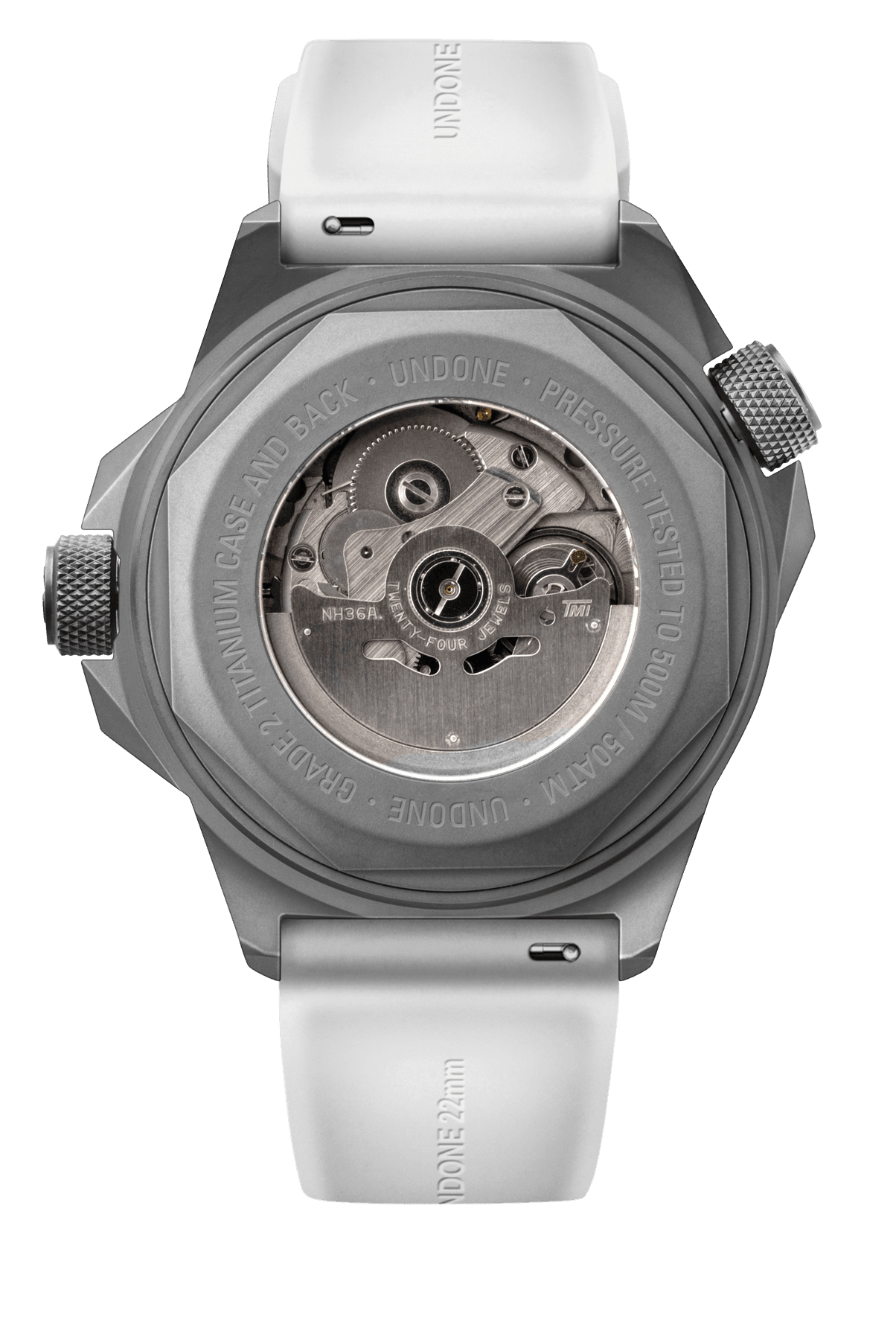 Undone Aquadeep Signal White Automatic Watch - BangOn