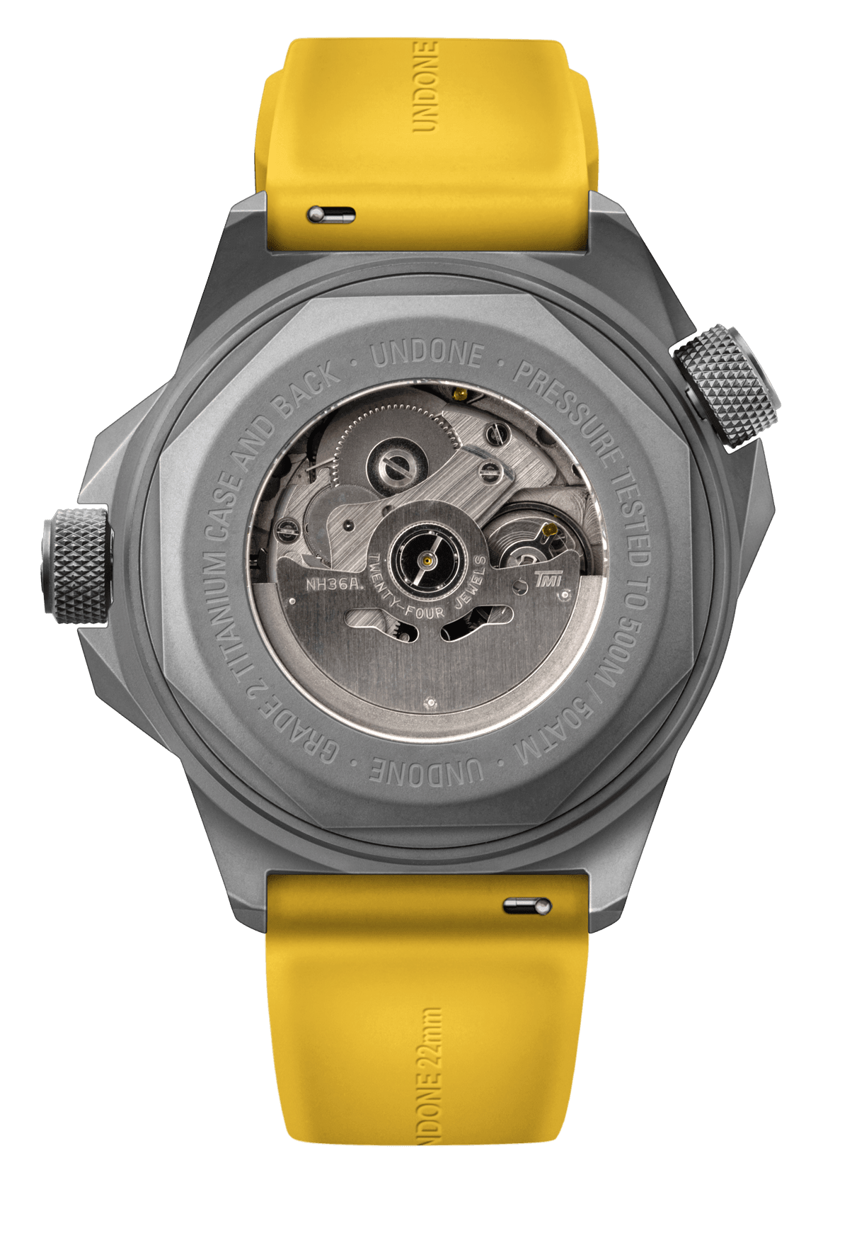 UNDONE Aquadeep Signal Yellow Automatic Watch - BangOn