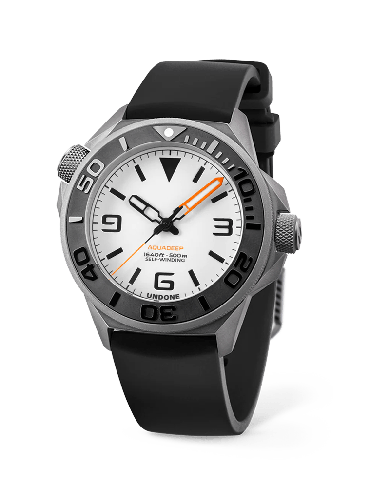 Undone AquaLume Automatic Watch - Black Rubber - BangOn