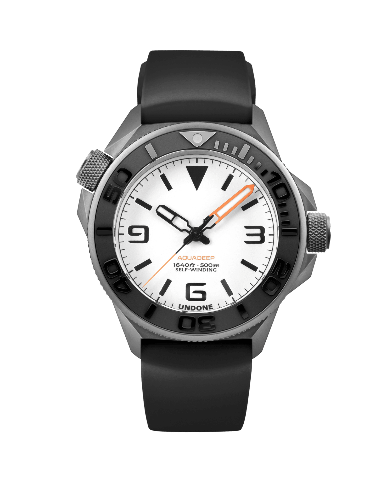 Undone AquaLume Automatic Watch - Black Rubber - BangOn
