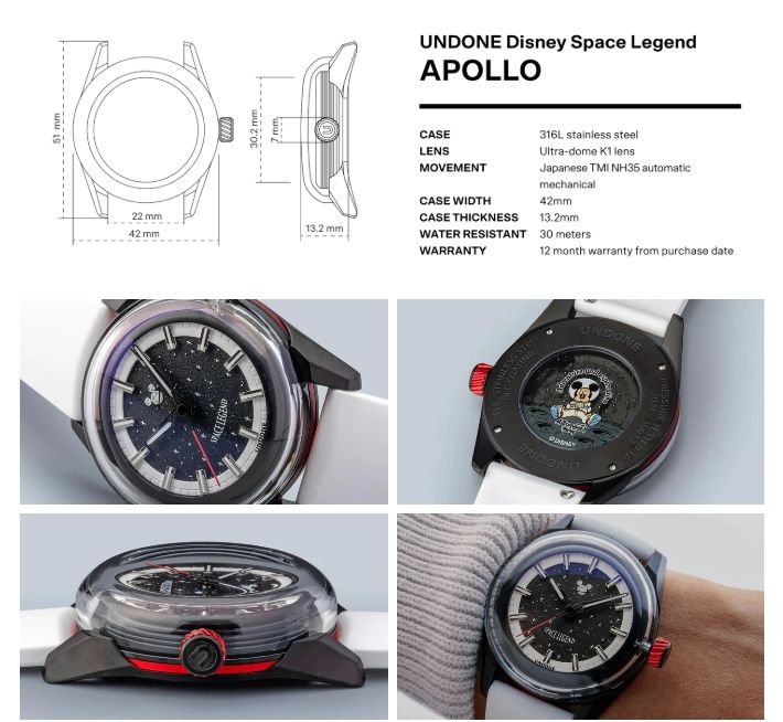 UNDONE DISNEY SPACE LEGEND BOX SET Automatic Watch - BangOn